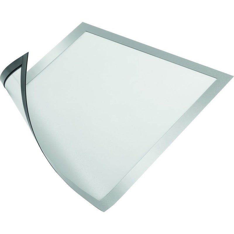 Durable Duraframe Magnetic Sign Holder, 8.5 X 11, Silver Frame, 2/Pack - Image 1